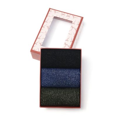 Trio chaussettes paillettes Nice foncées