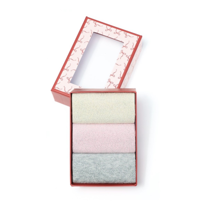 Trio chaussettes paillettes Nice pastel